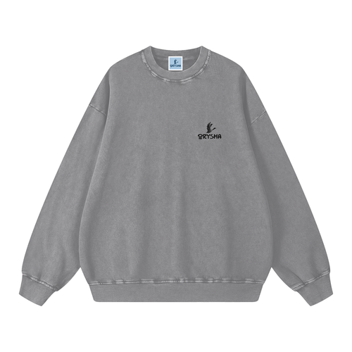 Unisex Essential Snow Washed Oversized Sweatshirt
