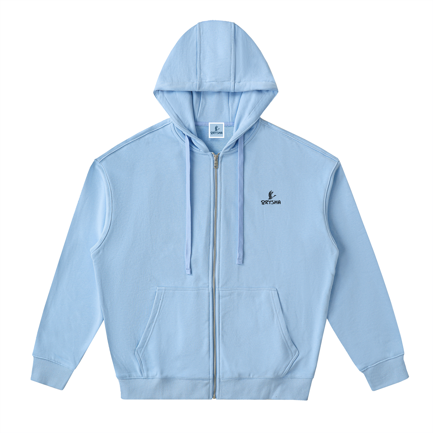 Men's Drop-Shoulder Zip-Up Hoodie