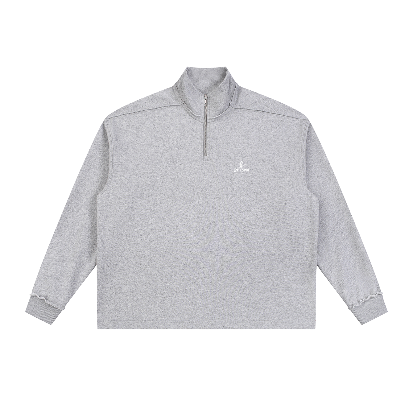 Women's Heavyweight Essentials Half-Zip Rolled Edge Fleece Sweatshirt