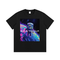 Women's "World Traveler" Cotton Graphic T-Shirt