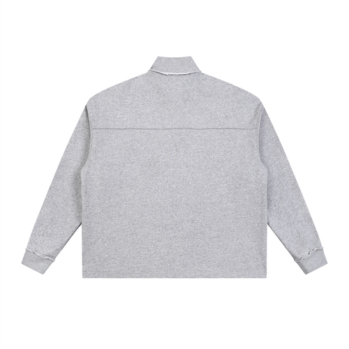 Unisex Heavyweight Essentials Half-Zip Rolled Edge Fleece Sweatshirt