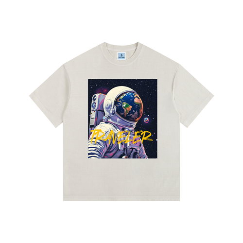 Women’s “Cosmic Traveler” Vintage Washed Oversized Cotton T-Shirt
