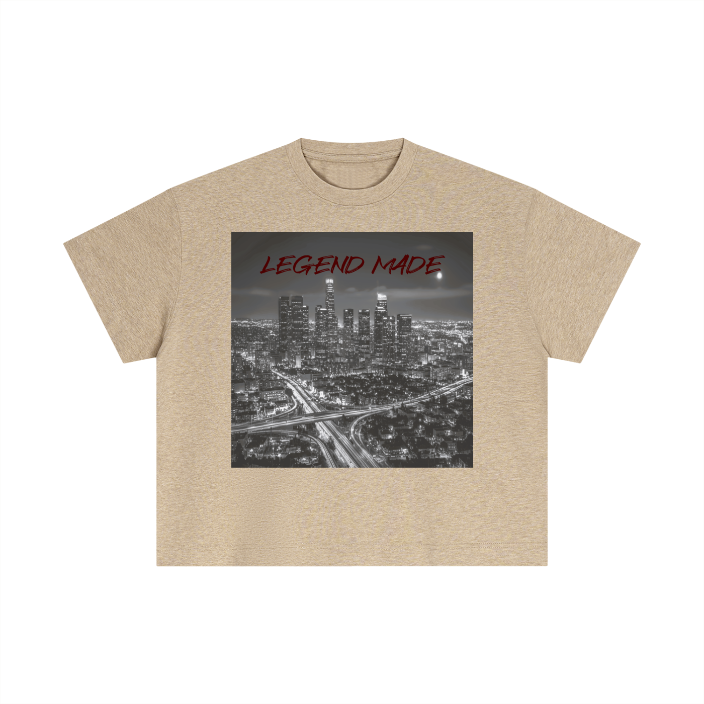 Unisex "Legend Made" Cotton Graphic Boxy T-Shirt