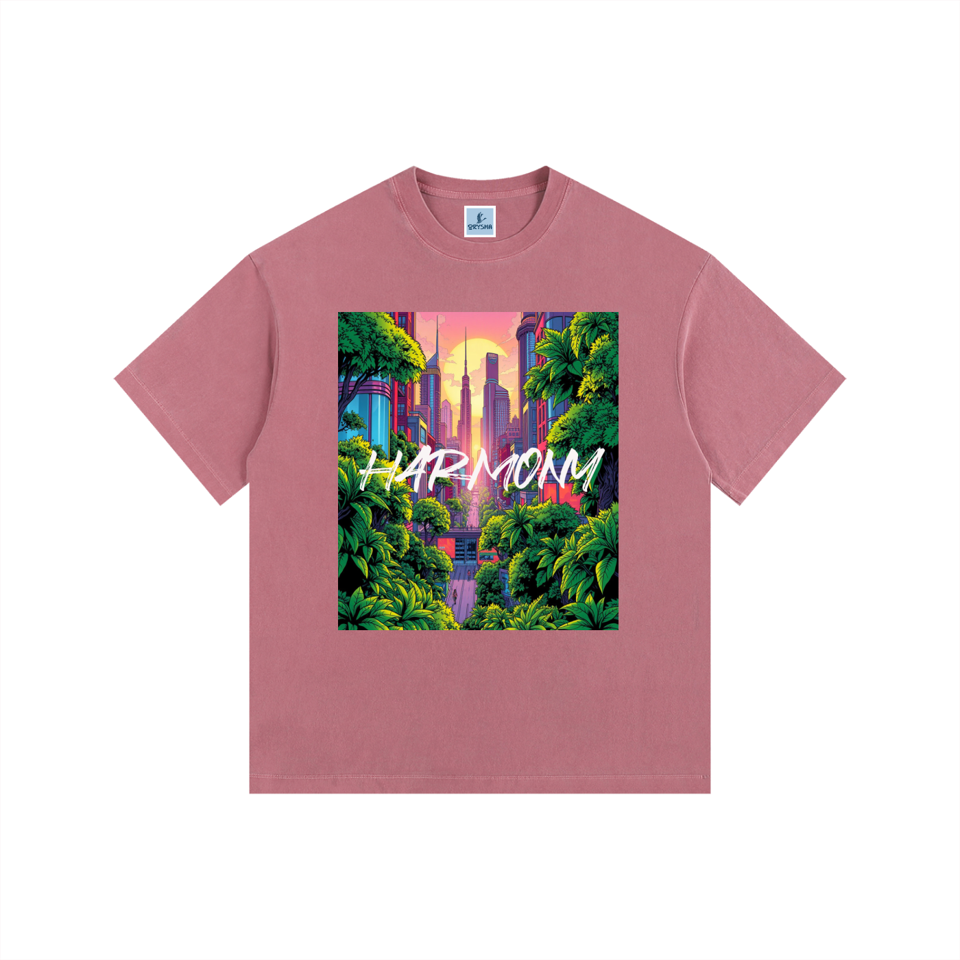 Women’s “Harmony” Vintage Washed Oversized Cotton T-Shirt