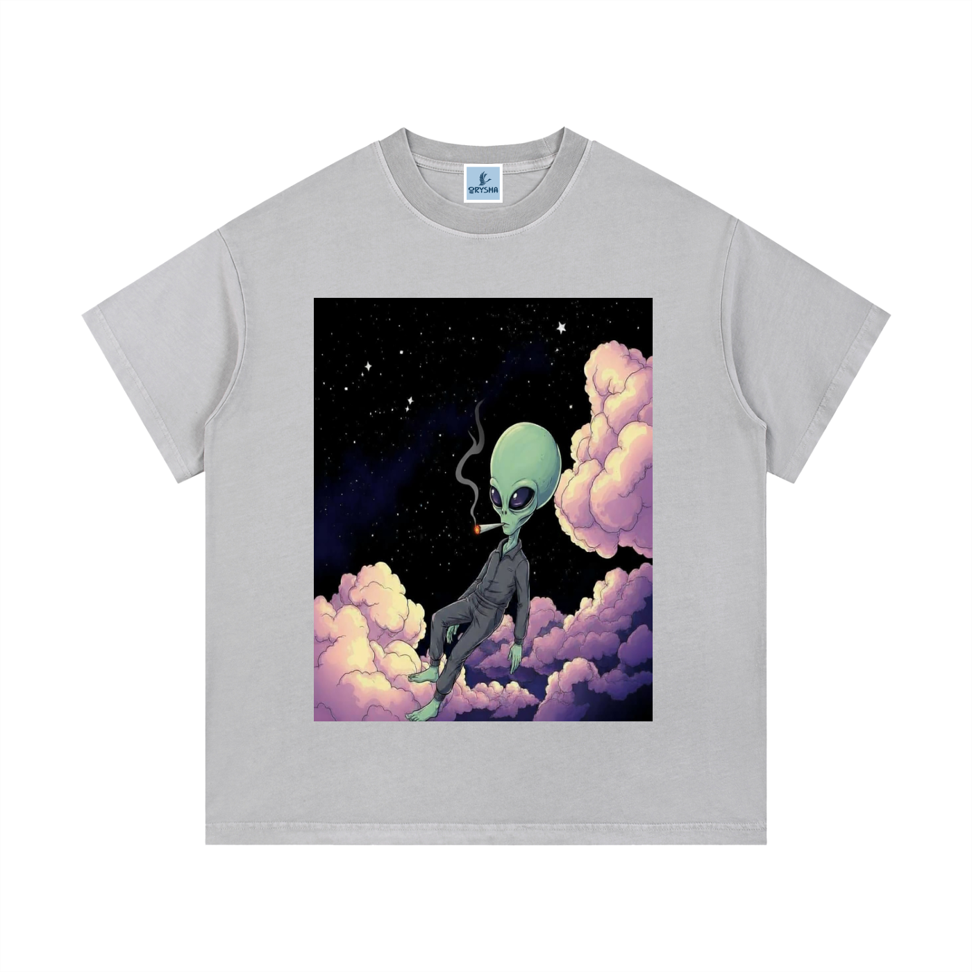 Men's "Cosmic Drift" Vintage Washed Cotton T-Shirt