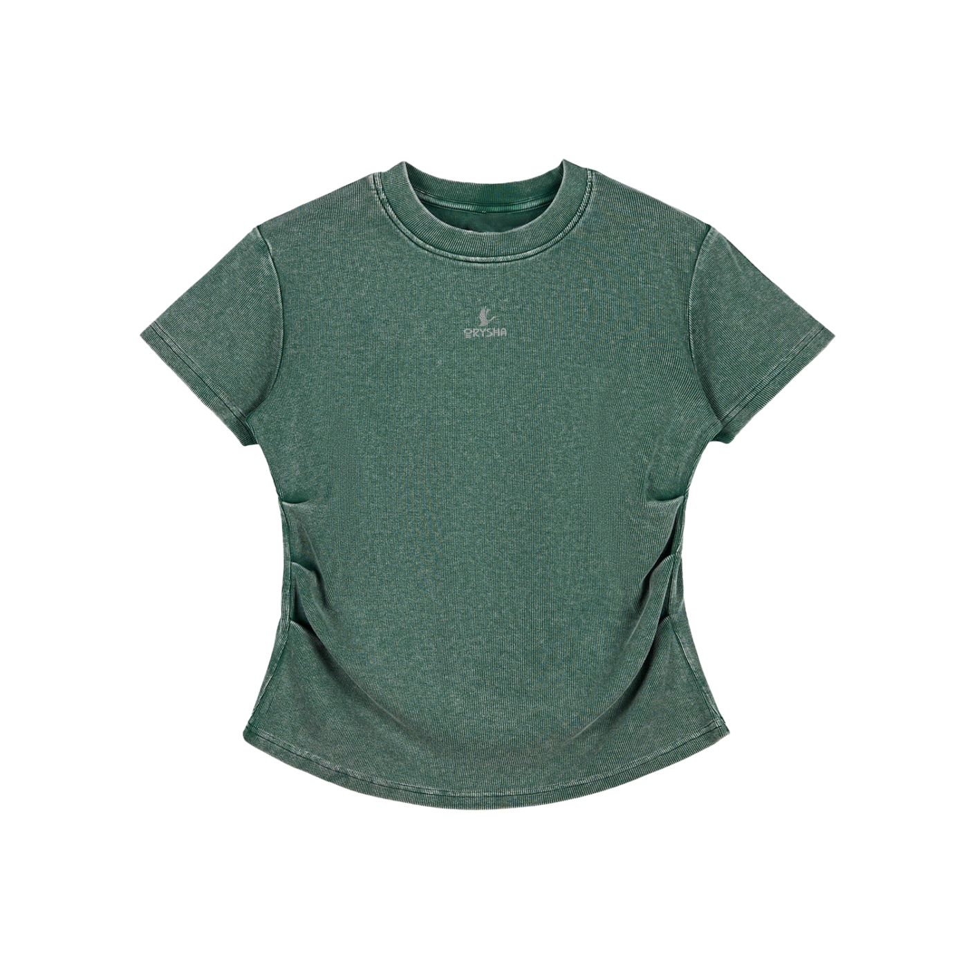 Women's Vintage Washed Bodycon Cotton T-Shirt