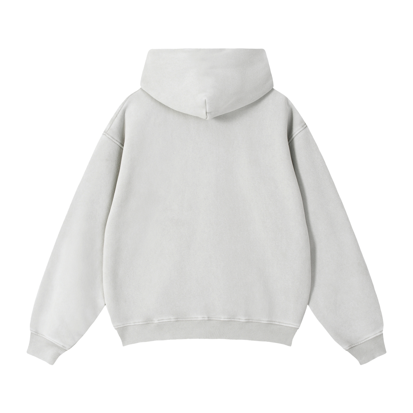 Women's Snow Washed Zip-Through Boxy Fleece Hoodie