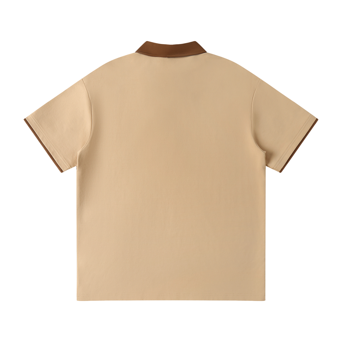 Men's Contrast Collar Raglan Polo Shirt