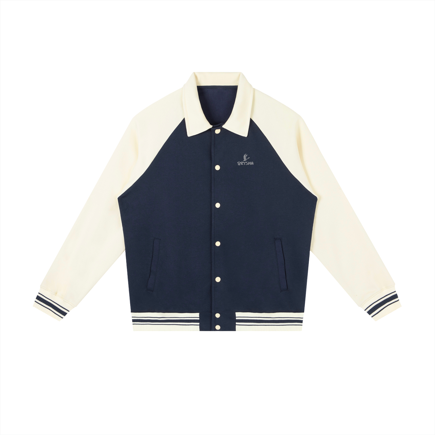 Unisex "Legend Made" Contrast Raglan Sleeve Baseball Jacket