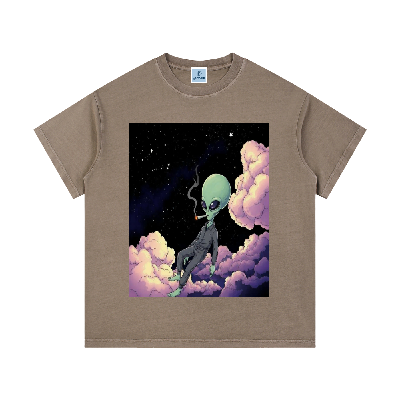 Men's "Cosmic Drift" Vintage Washed Cotton T-Shirt