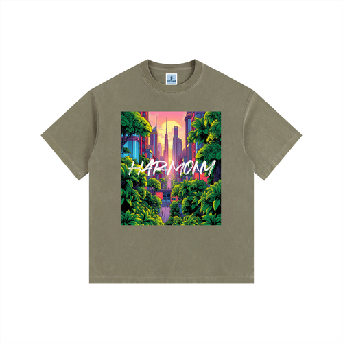 Women’s “Harmony” Vintage Washed Oversized Cotton T-Shirt