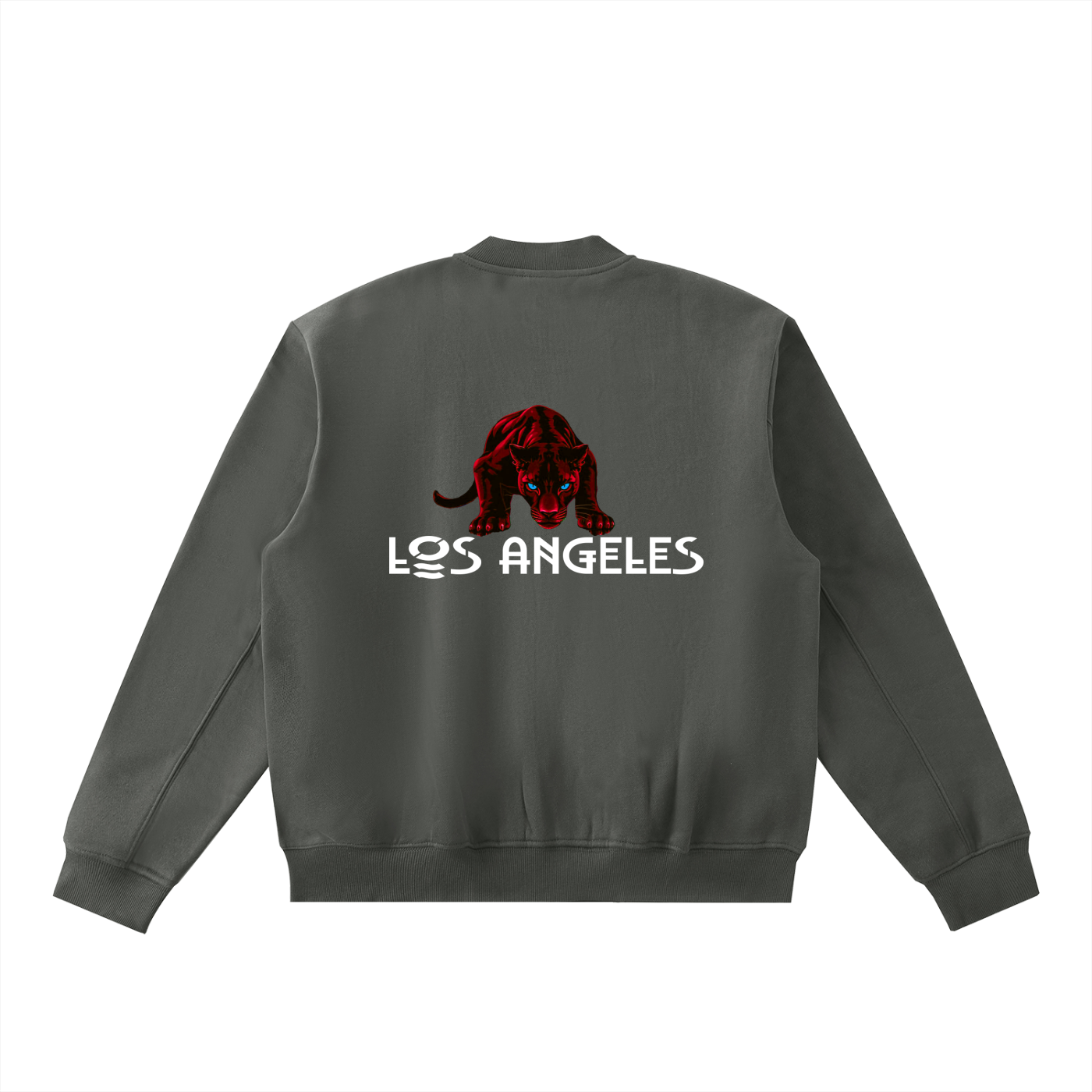 Women's "Midnight Panther" Fleeced Varsity Jacket