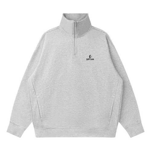 Unisex Essential Quarter-Zip Drop Shoulder Sweatshirt