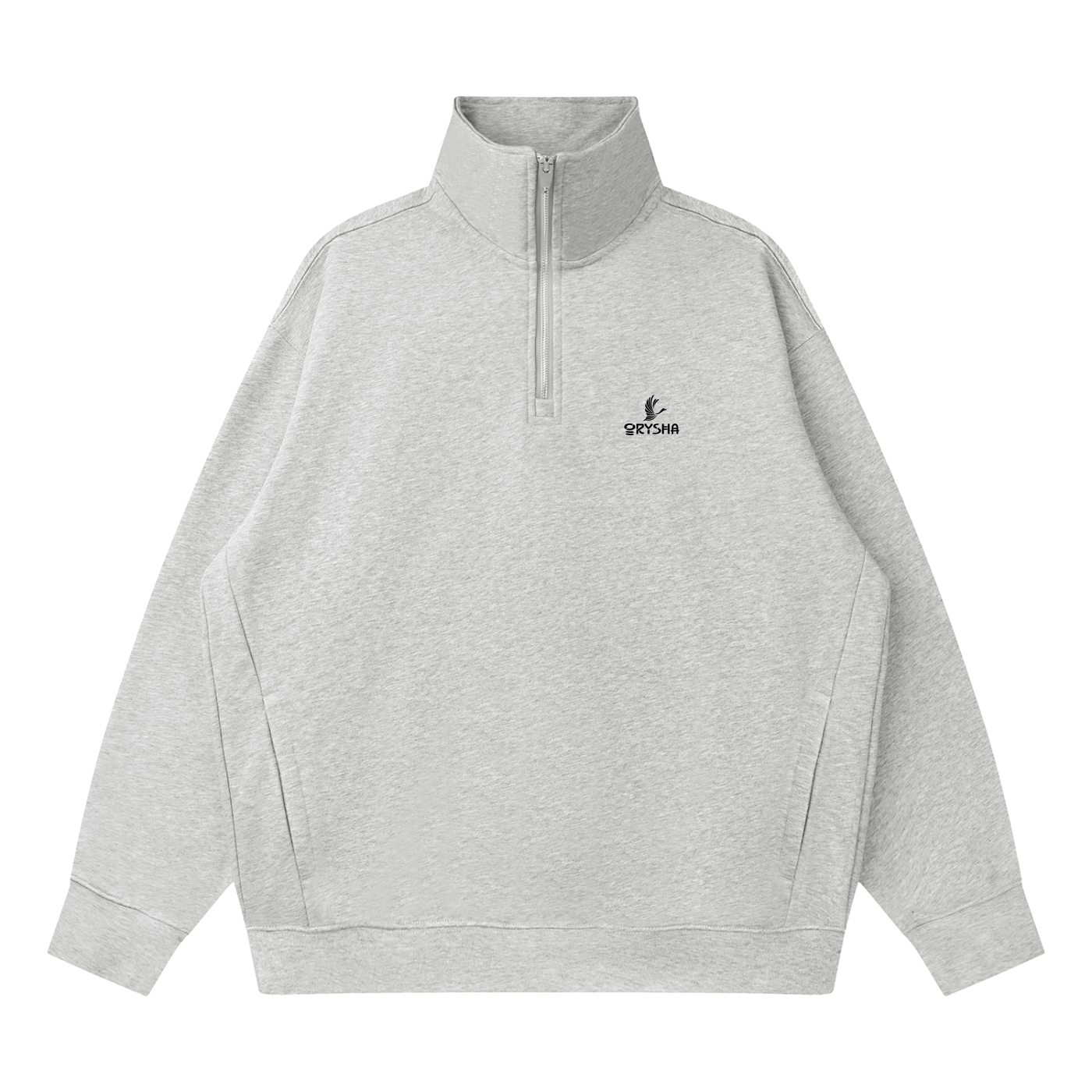 Quarter-Zip Drop Shoulder Sweatshirt