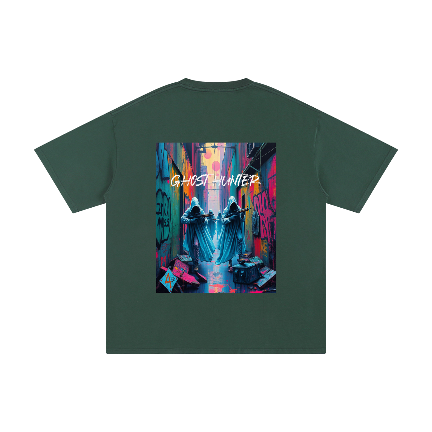 Men's "Ghost Hunters" Graphic Cotton T-Shirt