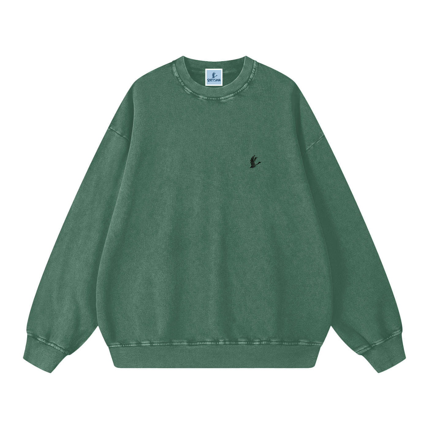 Unisex Essential Vintage Snow Washed Oversized Sweatshirt