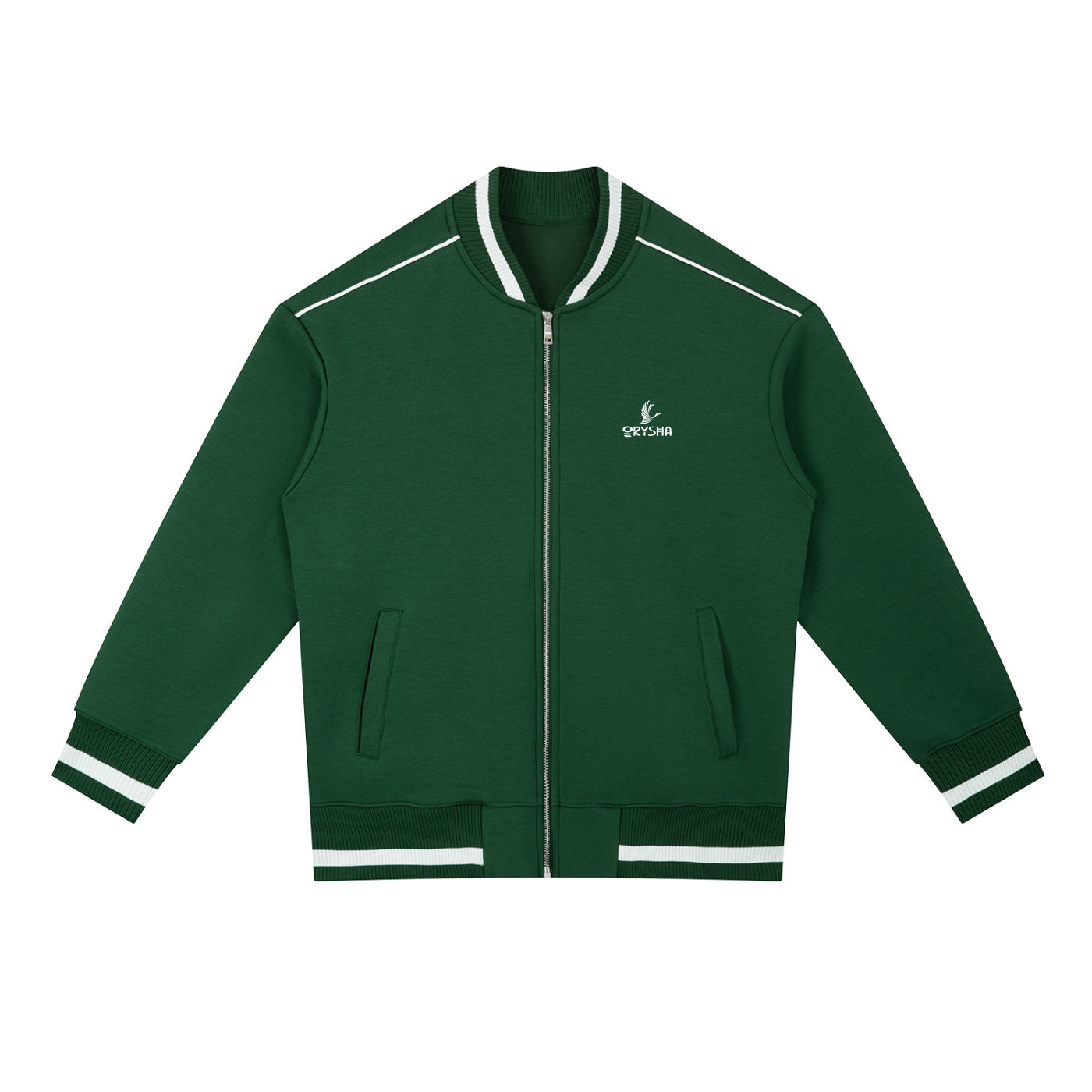 Women's "City of Angels" Contrast Piping Zip Bomber Jacket