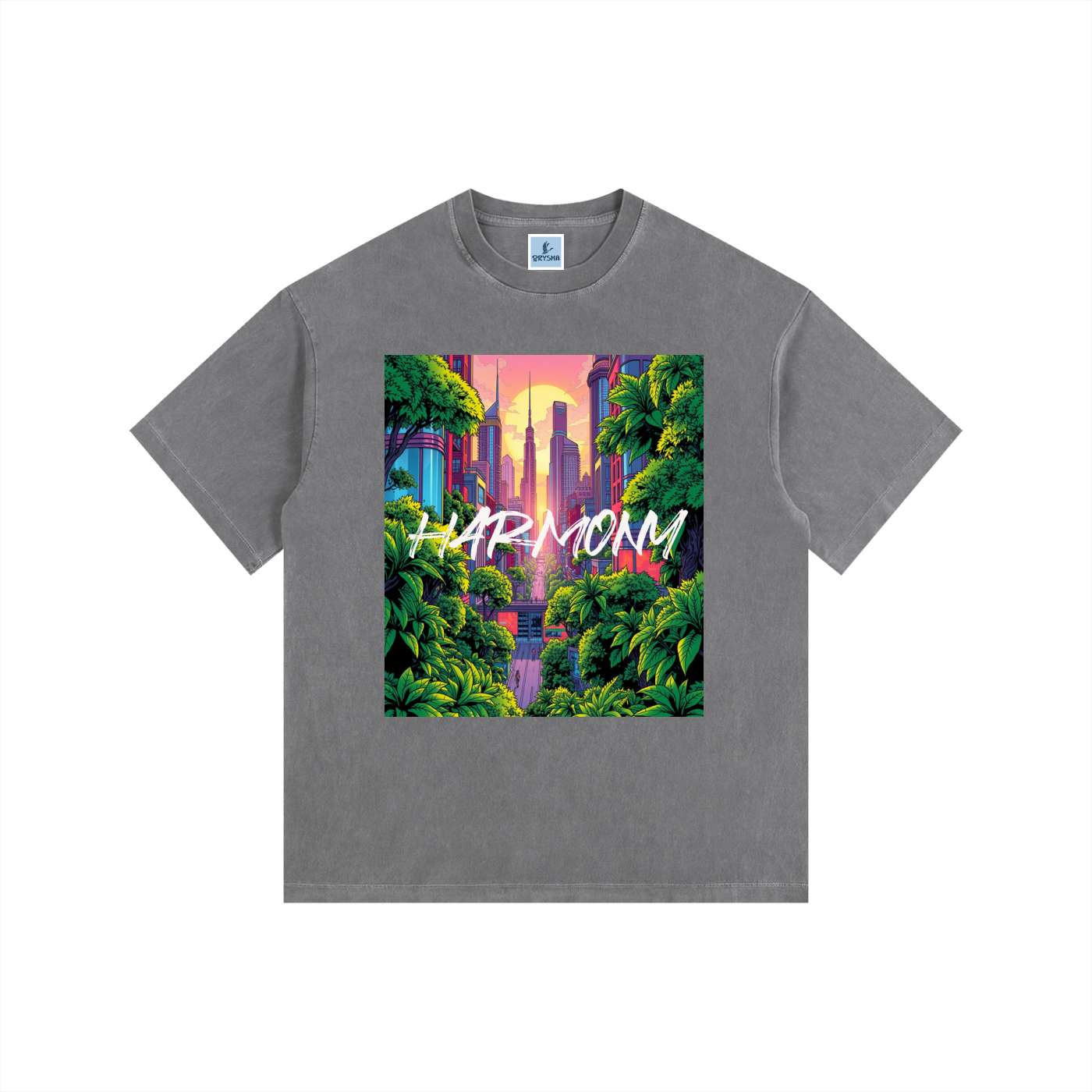 Women’s “Harmony” Vintage Washed Oversized Cotton T-Shirt