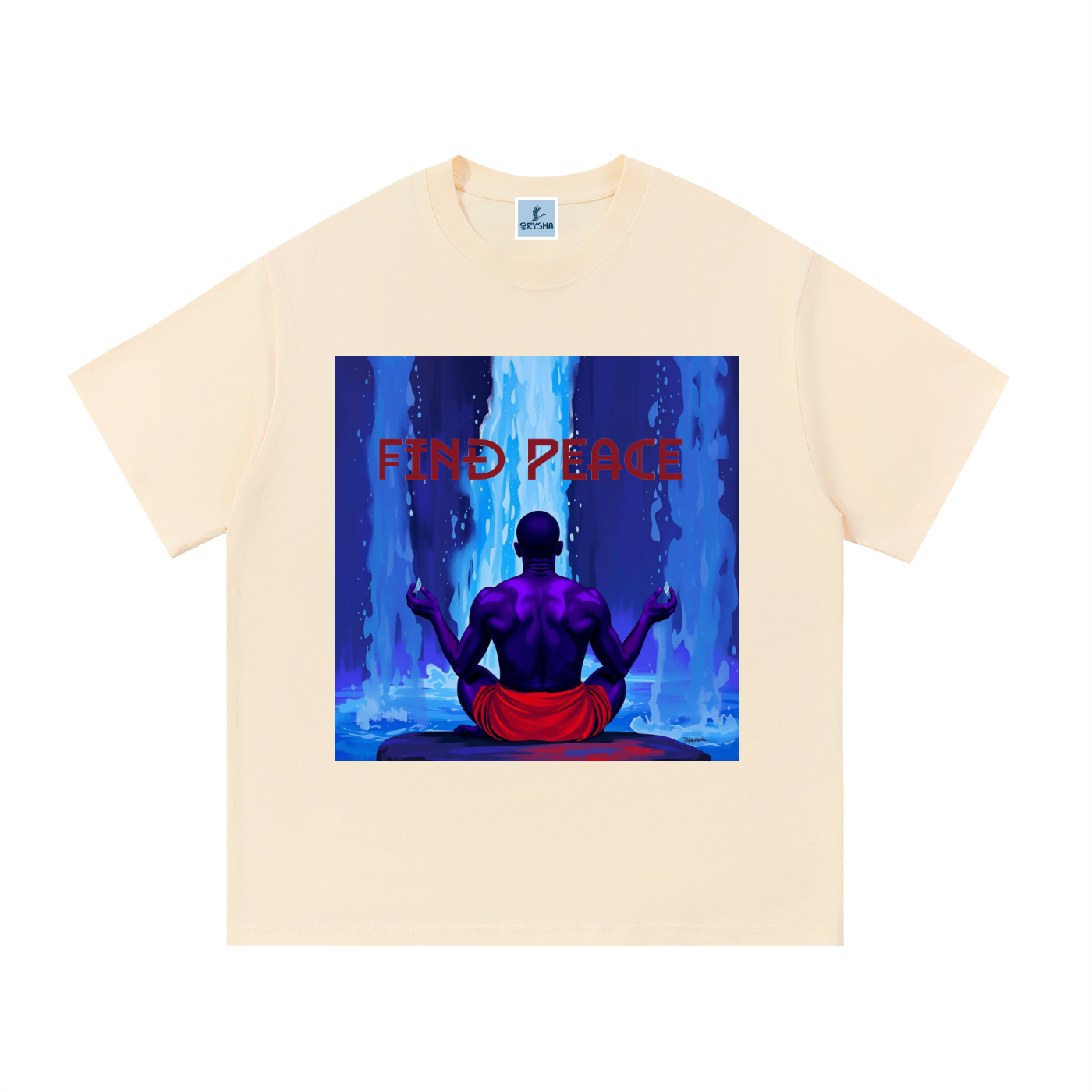 Men's “Find Peace” Graphic Cotton T-Shirt