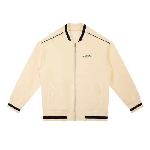 Blouson aviateur zippé avec liseré contrastant