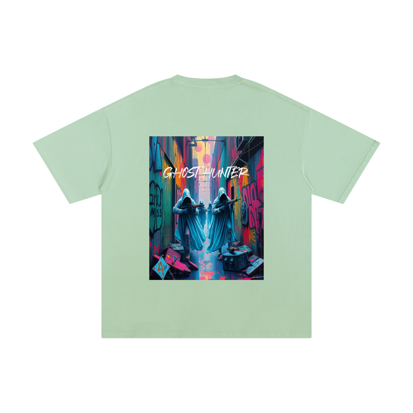 Men's "Ghost Hunters" Graphic Cotton T-Shirt