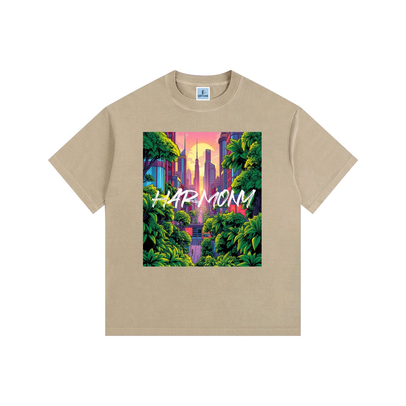 Women’s “Harmony” Vintage Washed Oversized Cotton T-Shirt