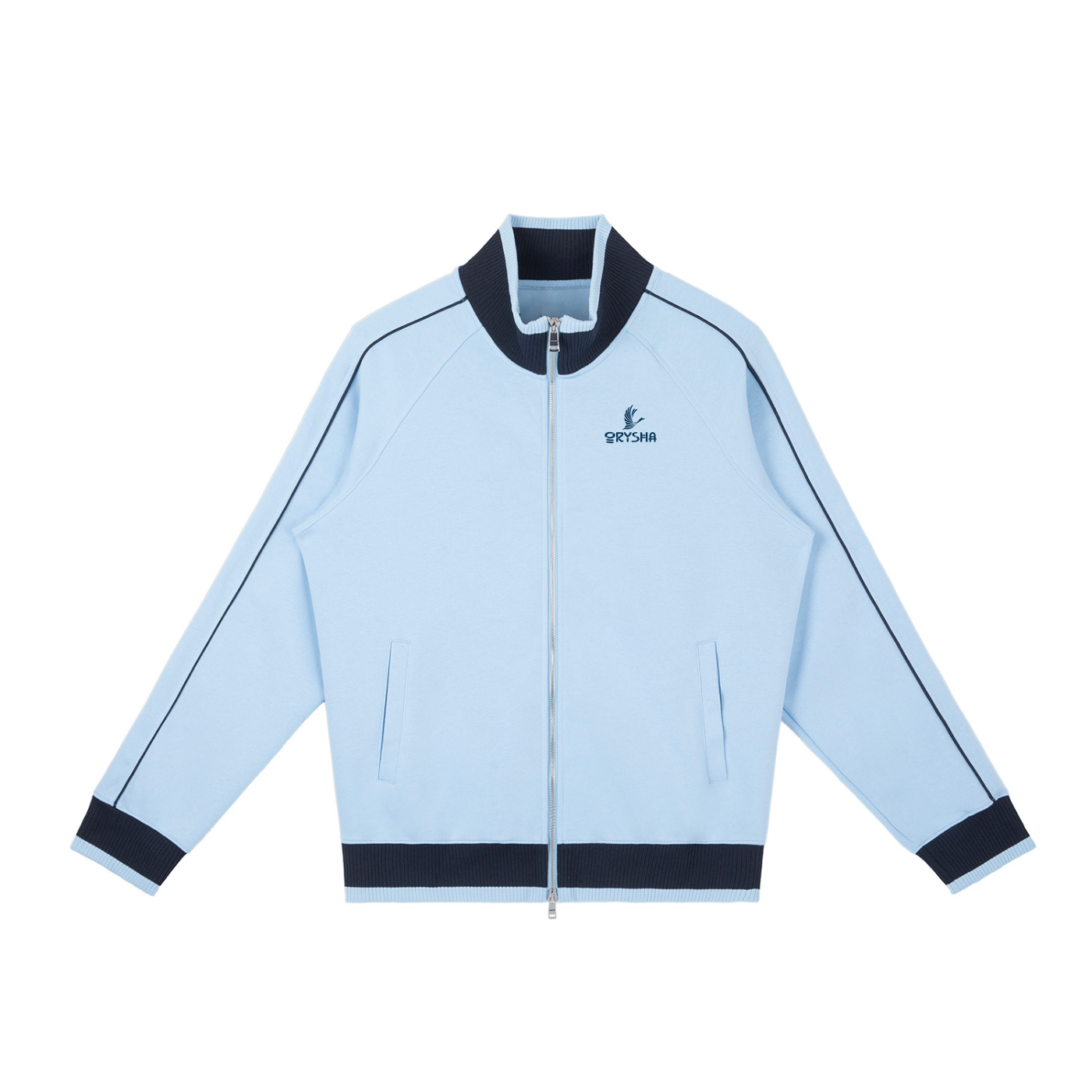 Unisex Raglan Sleeve Zip Track Jacket