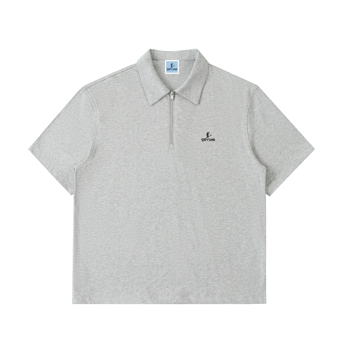 Women's Half-Zip Cotton Polo Shirt