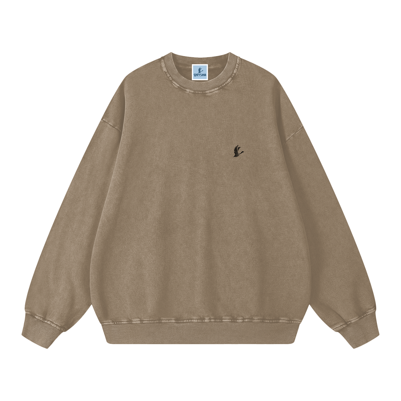 Men’s Essential Vintage Snow Washed Oversized Sweatshirt