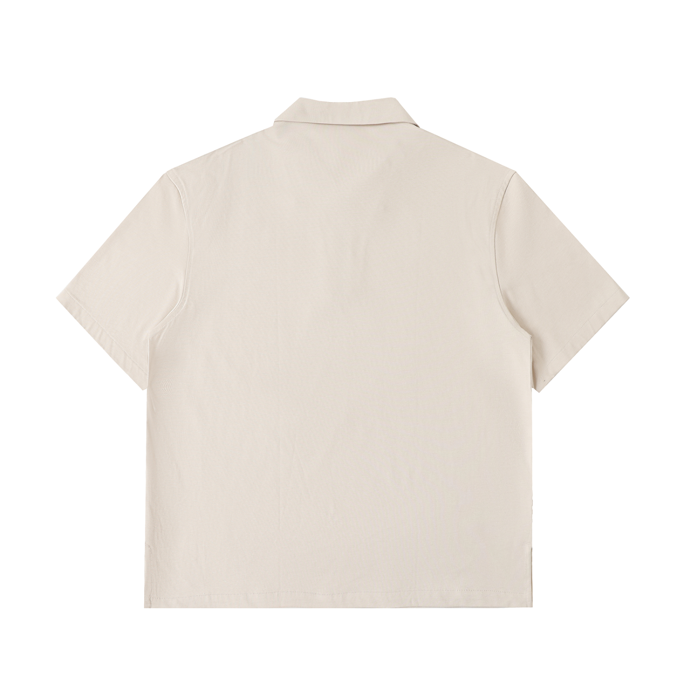 Men's Half-Zip Cotton Polo Shirt