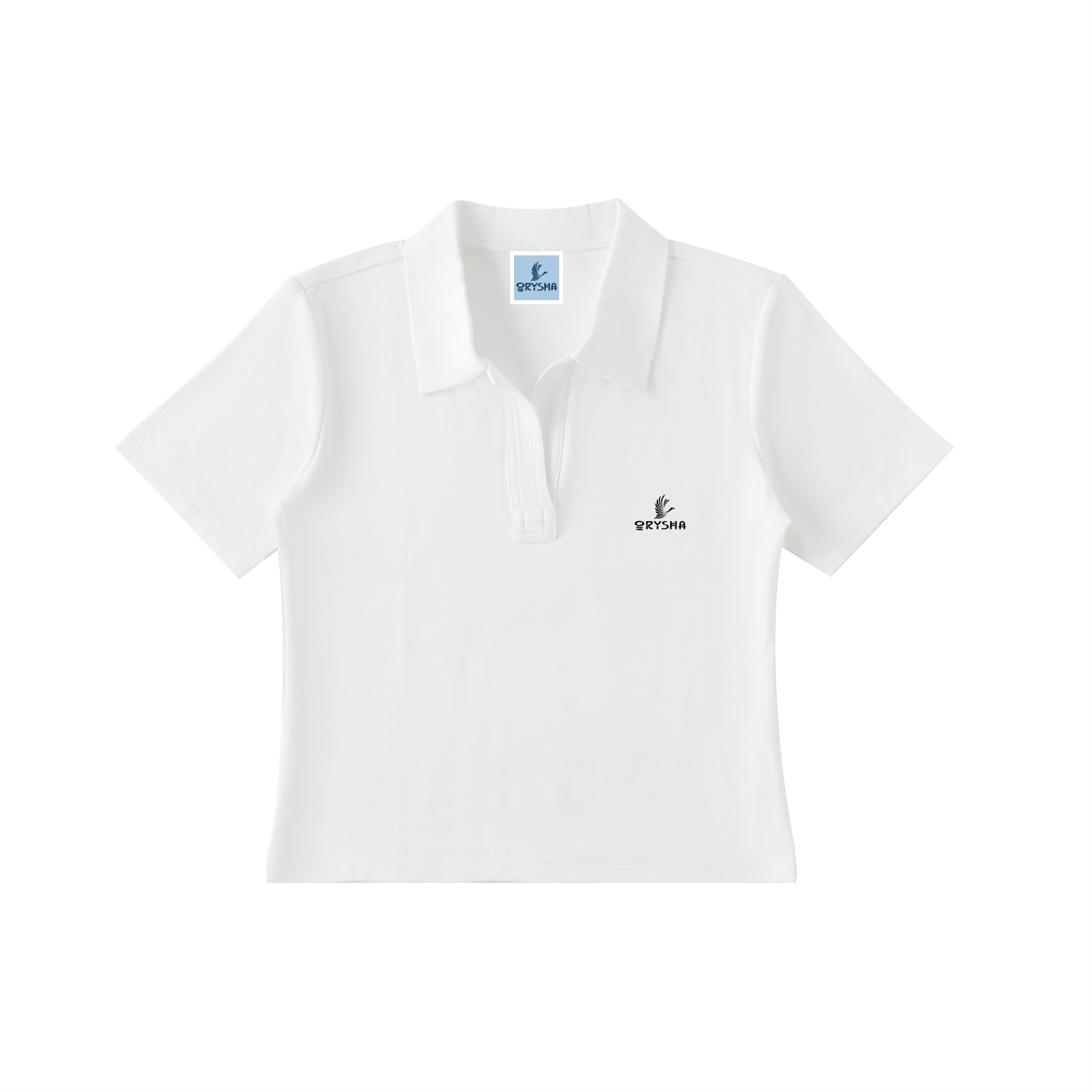 Women's Bodycon Short Sleeve Polo Shirt