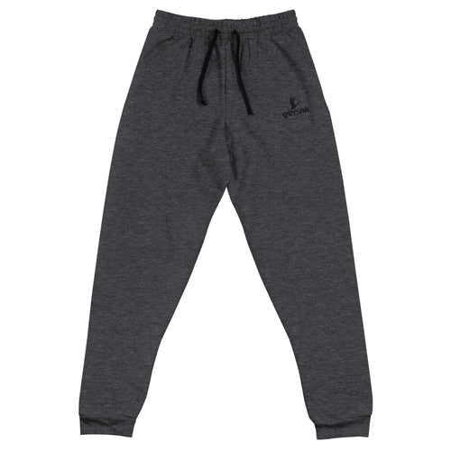 Orysha men’s joggers with black drawcord, tapered fit, and ribbed cuffs — premium cotton-fleece joggers for training or everyday streetwear.