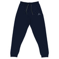Orysha unisex joggers with black drawcord, tapered fit, and ribbed cuffs — premium cotton-fleece joggers for training or everyday streetwear.