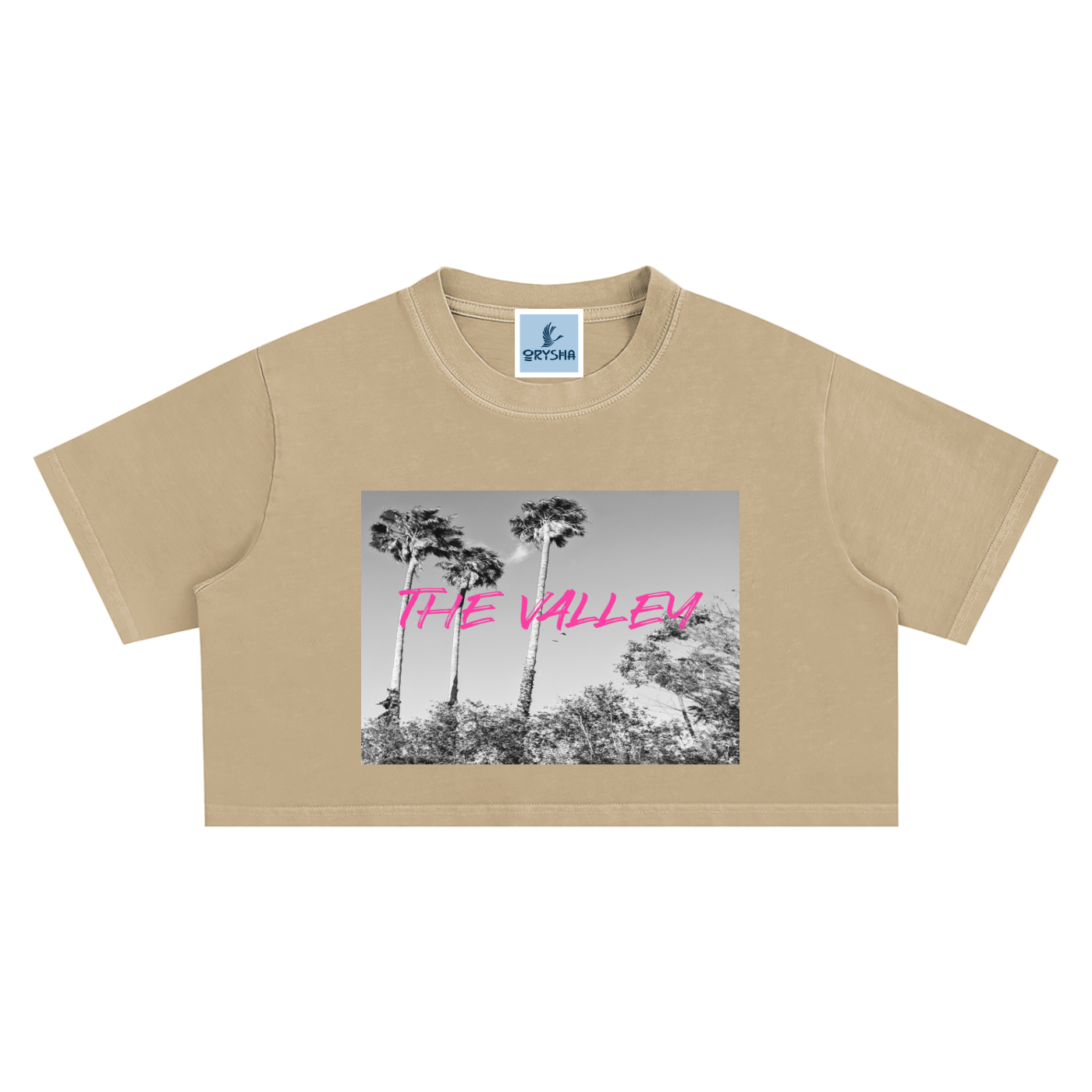 Women’s vintage washed cotton crop top with relaxed fit short sleeve streetwear style