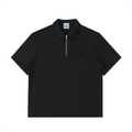 Unisex Essential Half-Zip Cotton Polo Shirt