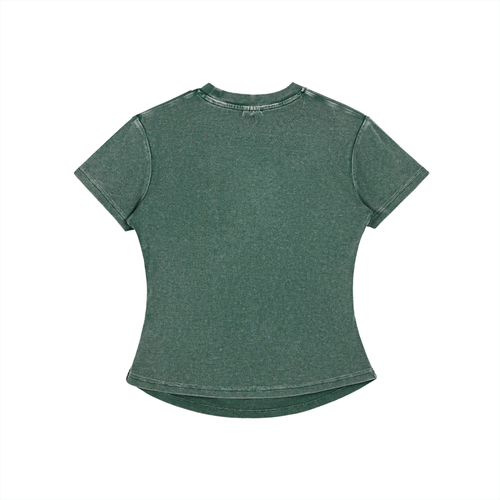 Women's Vintage Washed Bodycon Cotton T-Shirt