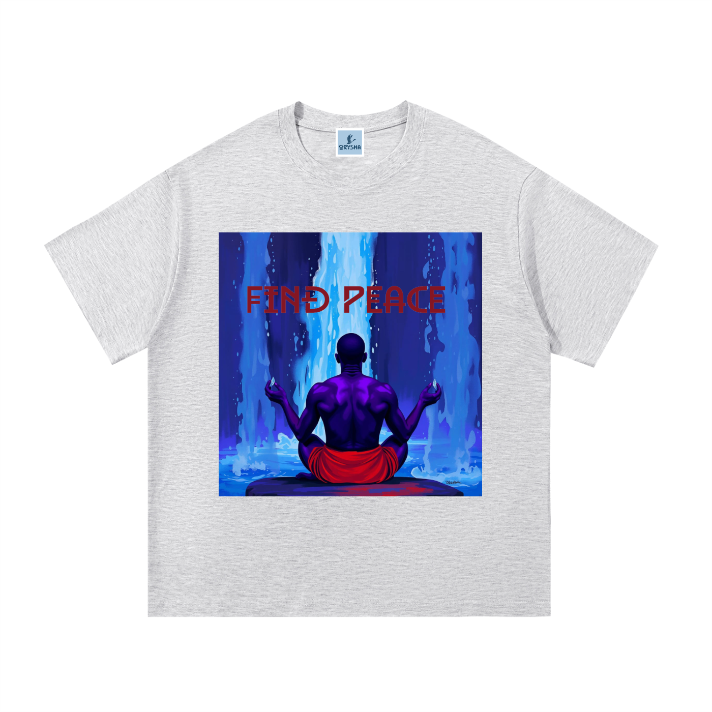 Men's “Find Peace” Graphic Cotton T-Shirt