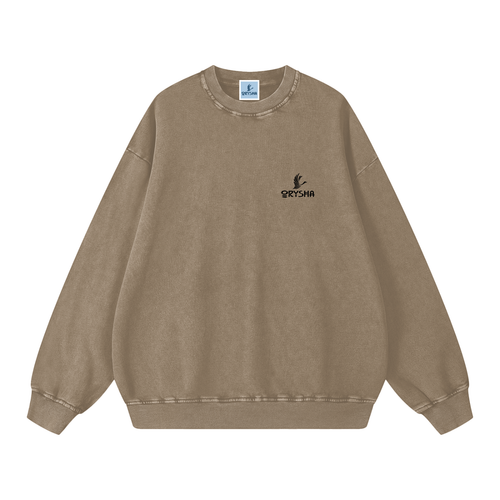 Unisex Essential Snow Washed Oversized Sweatshirt