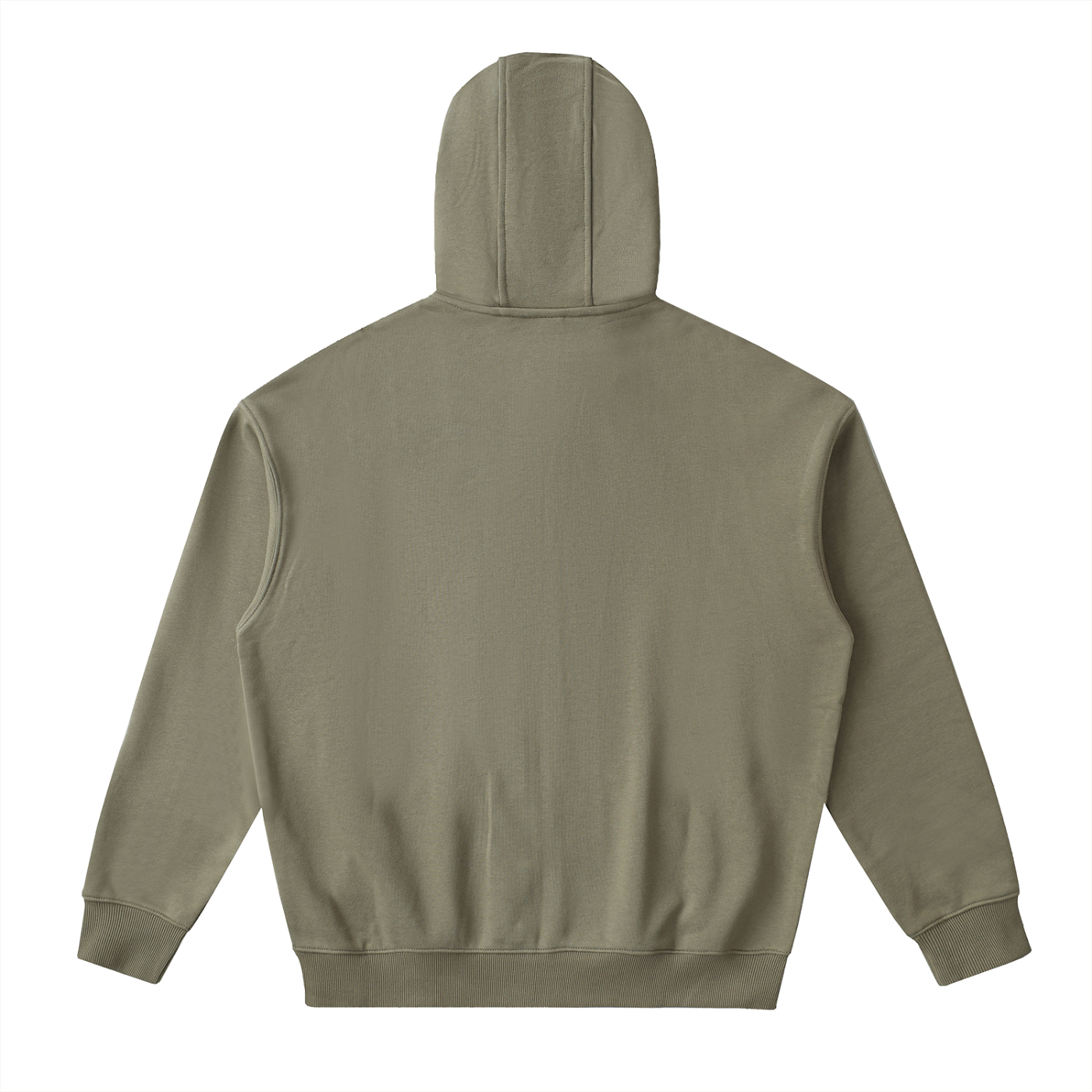 Unisex Drop-Shoulder Zip-Up Hoodie