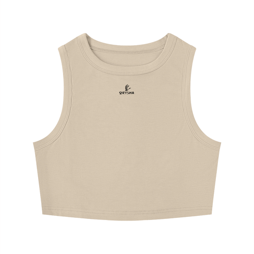 Women's Essential Tight Crewneck Crop Tank Top