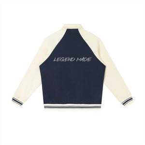 Navy Blue with Apricot
