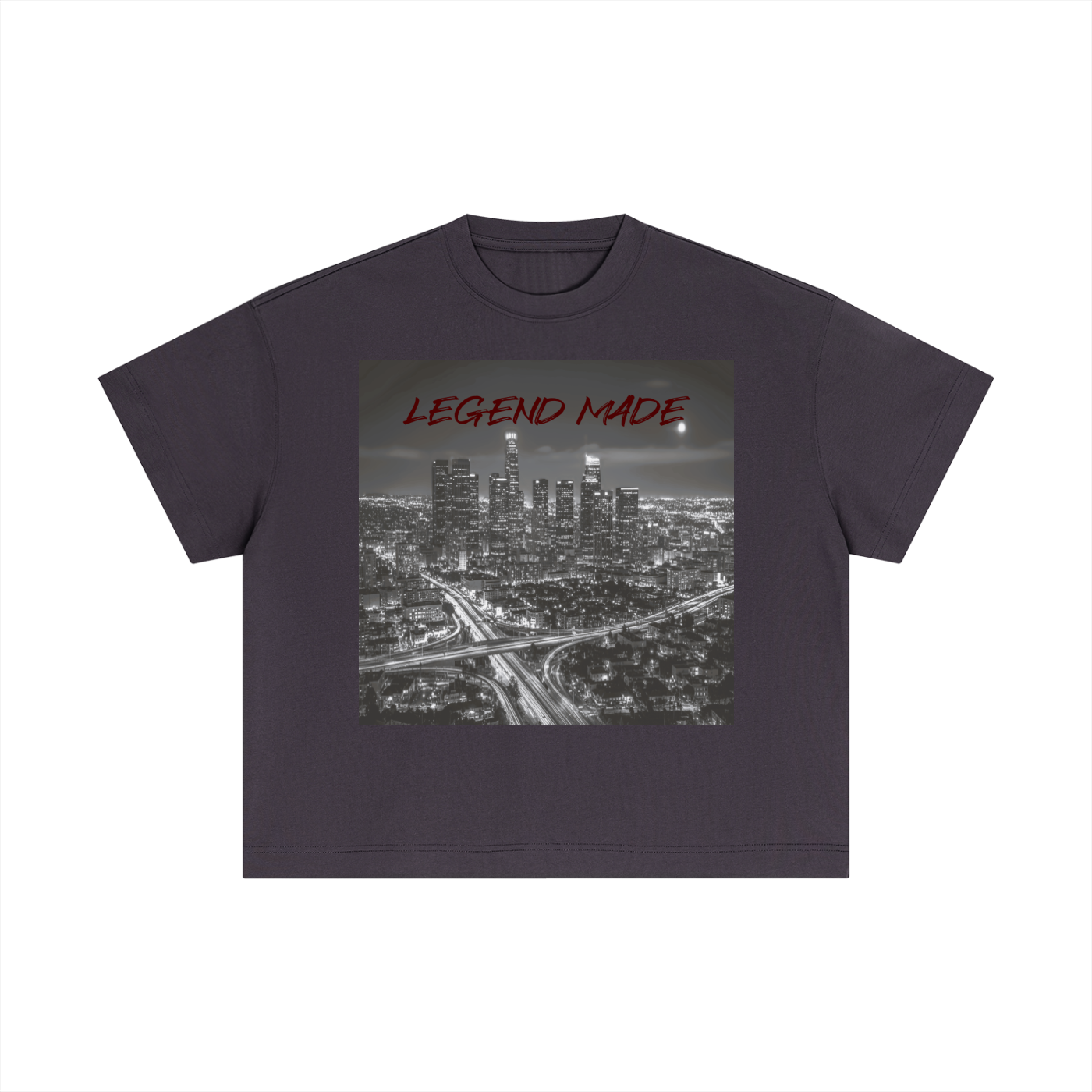Unisex "Legend Made" Cotton Graphic Boxy T-Shirt