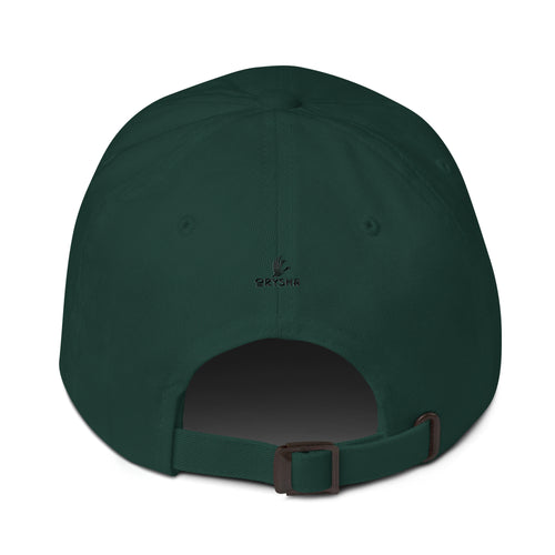 "Grounded" Embroidered Cotton Dad Hat