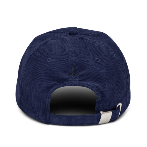 Casquette en velours côtelé brodée "LA"