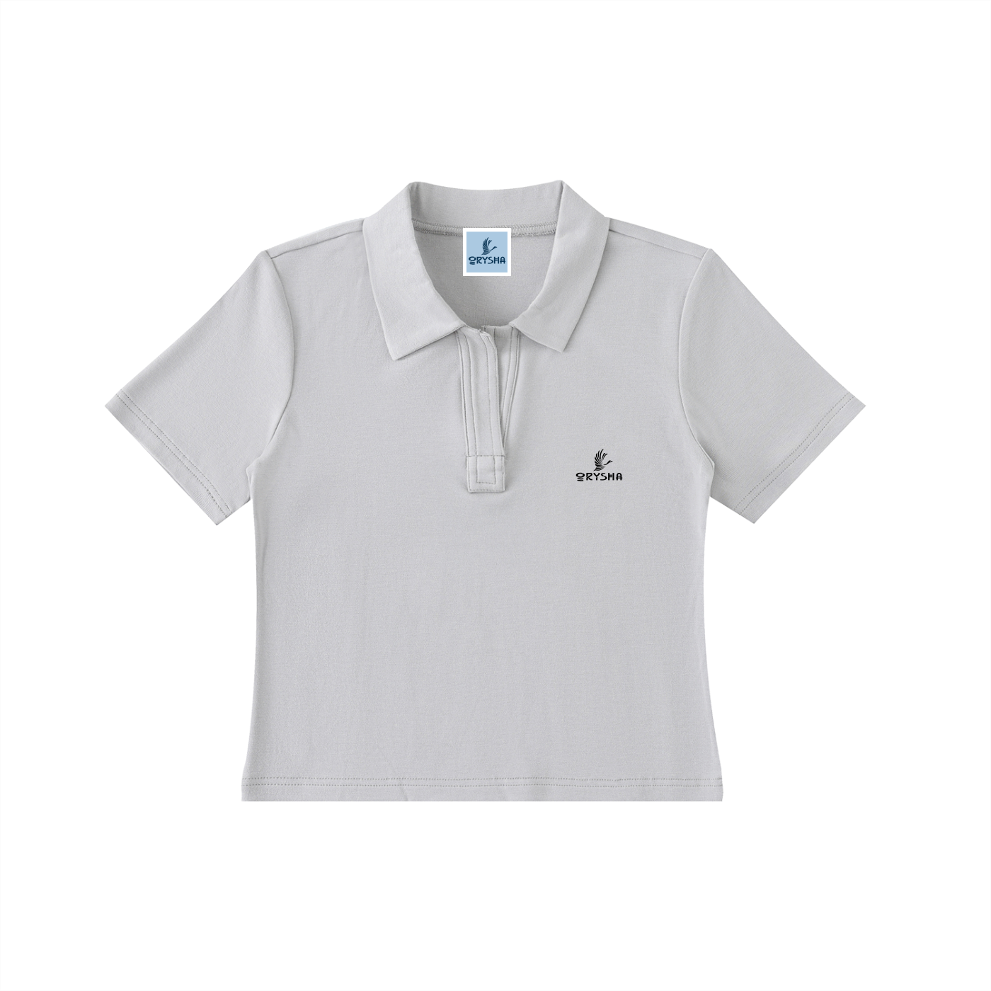 Women's Bodycon Short Sleeve Polo Shirt