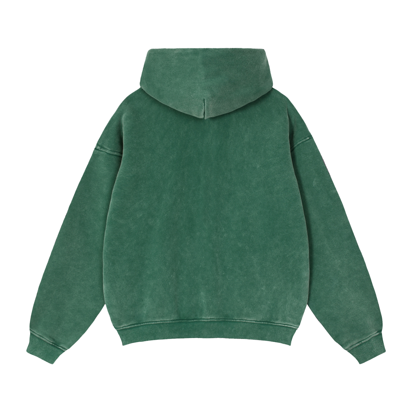 Women's Snow Washed Zip-Through Boxy Fleece Hoodie
