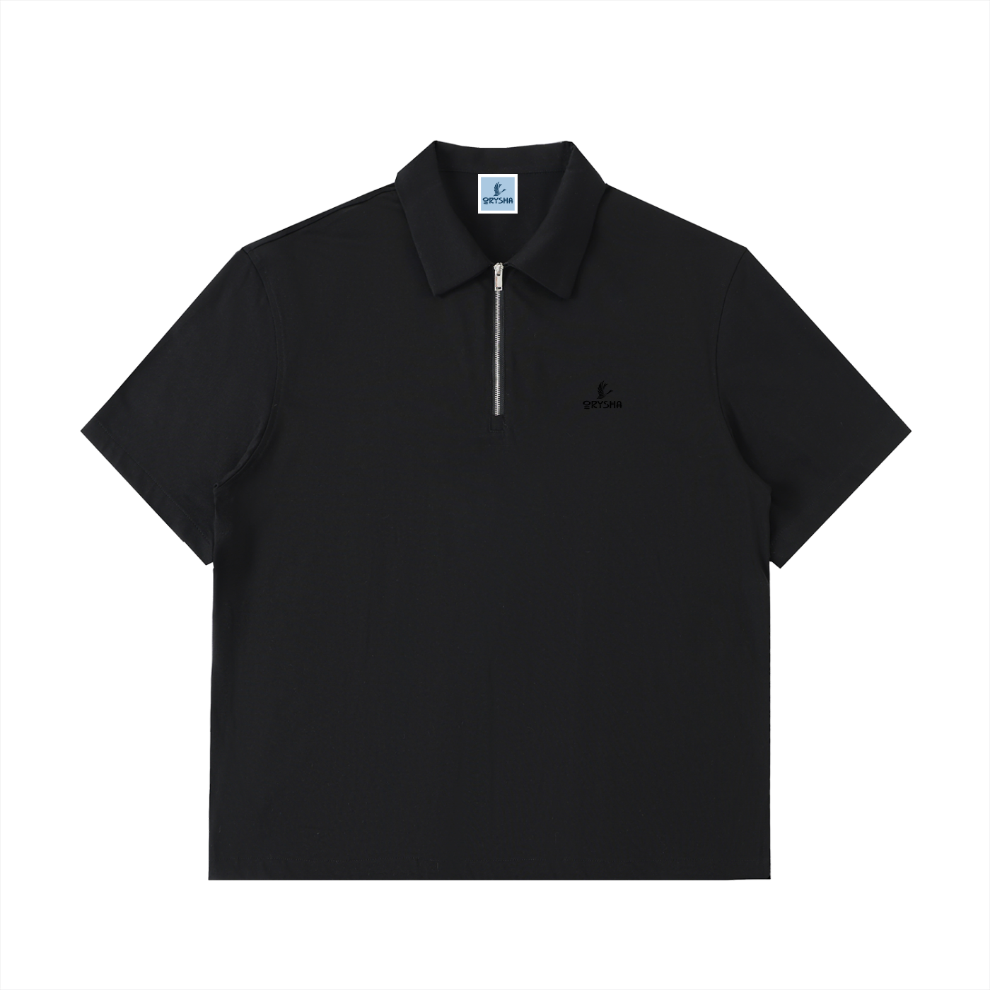Women's Half-Zip Cotton Polo Shirt