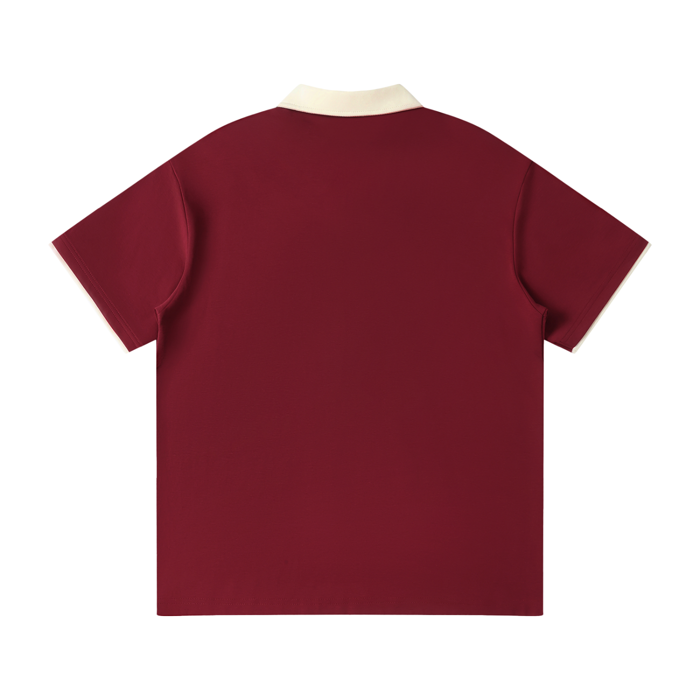Men's Contrast Collar Raglan Polo Shirt