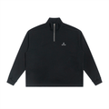 Men's Heavyweight Essentials Half-Zip Rolled Edge Fleece Sweatshirt