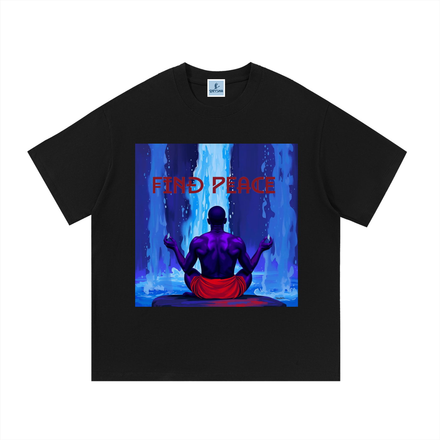 Men's “Find Peace” Graphic Cotton T-Shirt